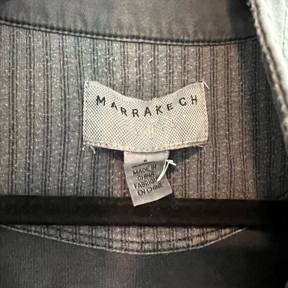 Marrakech Women's Full Zip Cotton Jacket Grey Size Small - Picture 3 of 8